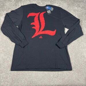 Adidas Mens Large Black Louisville Cardinals NCAA Collage The Go To‎ T-Shirt NWT